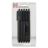 TRU RED™ Quick Dry Gel Pen, Retractable, Bold 1 Mm, Black Ink, Black Barrel, 5-pack freeshipping - TVN Wholesale