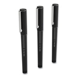 TRU RED™ Roller Ball Pen, Stick, Fine 0.5 Mm, Black Ink, Black Barrel, 3-pack freeshipping - TVN Wholesale