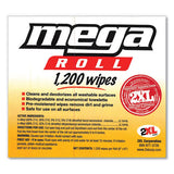 2XL Gym Wipes Mega Roll Refill, 8 X 8, White, 1200-roll, 2 Rolls-carton freeshipping - TVN Wholesale