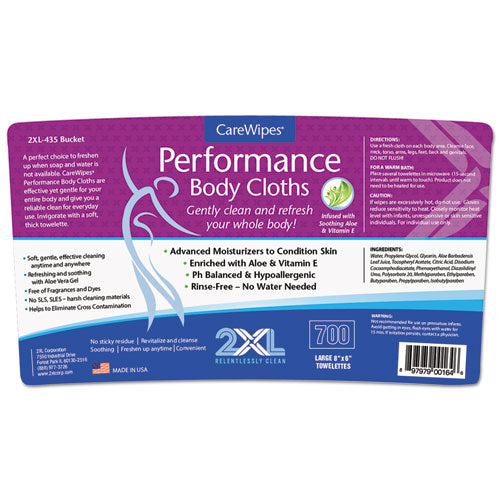 2XL Performance Body Cloths, 7 X 8.5, White, 700-pack, 4 Pack-carton freeshipping - TVN Wholesale