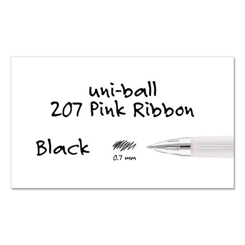 uni-ball® Signo 207 Gel Pen, Retractable, Medium 0.7 Mm, Black Ink, Pink Barrel, 2-pack freeshipping - TVN Wholesale