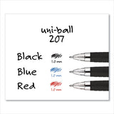 uni-ball® Signo 207 Gel Pen, Retractable, Bold 1 Mm, Blue Ink, Black-blue Barrel, Dozen freeshipping - TVN Wholesale