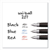 uni-ball® 207 Signo Gel Ultra Micro Gel Pen, Retractable, Extra-fine 0.38 Mm, Blue Ink, Smoke Barrel freeshipping - TVN Wholesale