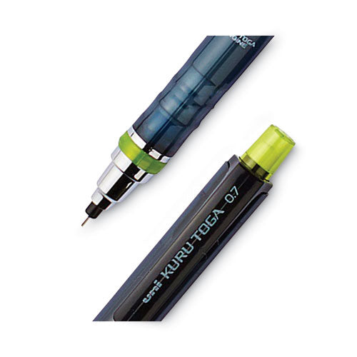 uni-ball® Kurutoga Mechanical Pencil, 0.7 Mm, Hb (#2), Black Lead, Black-green Barrel freeshipping - TVN Wholesale