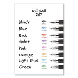 uni-ball® Signo 207 Gel Pen, Retractable, Medium 0.7 Mm, Blue Ink, Black Barrel, 36-box freeshipping - TVN Wholesale