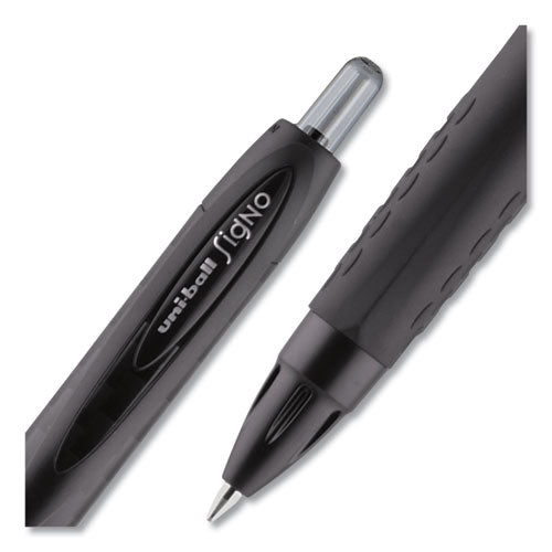 uni-ball® 307 Gel Pen, Retractable, Medium 0.7 Mm, Black Ink, Black Barrel, Dozen freeshipping - TVN Wholesale