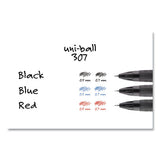 uni-ball® 307 Gel Pen, Retractable, Medium 0.7 Mm, Black Ink, Black Barrel, Dozen freeshipping - TVN Wholesale