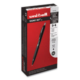 uni-ball® 307 Gel Pen, Retractable, Medium 0.7 Mm, Black Ink, Black Barrel, Dozen freeshipping - TVN Wholesale