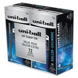uni-ball® Roller Ball Pen, Stick, Micro 0.5 Mm, Black Ink, Black Barrel, 72-pack freeshipping - TVN Wholesale