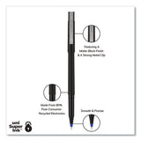 uni-ball® Roller Ball Pen, Stick, Micro 0.5 Mm, Blue Ink, Black Barrel, 72-pack freeshipping - TVN Wholesale