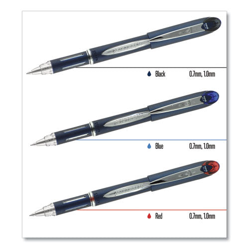 uni-ball® Jetstream Stick Ballpoint Pen, Bold 1 Mm, Blue Ink, Black Barrel freeshipping - TVN Wholesale