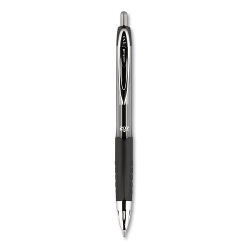 uni-ball® Signo 207 Gel Pen, Retractable, Medium 0.7 Mm, Black Ink, Smoke-black Barrel, Dozen freeshipping - TVN Wholesale