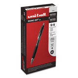 uni-ball® Signo 207 Gel Pen, Retractable, Medium 0.7 Mm, Black Ink, Smoke-black Barrel, Dozen freeshipping - TVN Wholesale