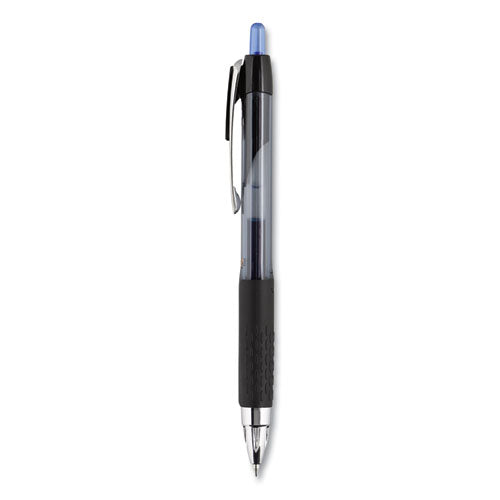 uni-ball® Signo 207 Gel Pen, Retractable, Medium 0.7 Mm, Blue Ink, Smoke-black-blue Barrel, Dozen freeshipping - TVN Wholesale