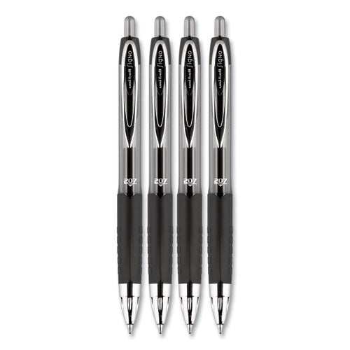 uni-ball® Signo 207 Gel Pen, Retractable, Medium 0.7 Mm, Black Ink, Translucent Black Barrel, 4-pack freeshipping - TVN Wholesale