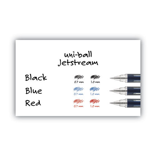uni-ball® Jetstream Ballpoint Pen, Stick, Fine 0.7 Mm, Blue Ink, Blue Barrel freeshipping - TVN Wholesale