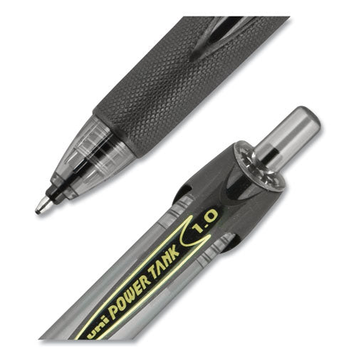 uni-ball® Power Tank Rt Ballpoint Pen, Retractable, Bold 1 Mm, Black Ink, Smoke-black Barrel, Dozen freeshipping - TVN Wholesale
