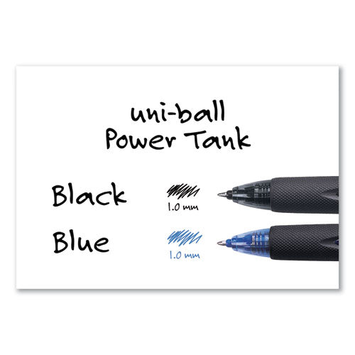 uni-ball® Power Tank Rt Ballpoint Pen, Retractable, Bold 1 Mm, Black Ink, Smoke-black Barrel, Dozen freeshipping - TVN Wholesale