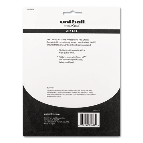 uni-ball® Signo 207 Gel Pen, Retractable, Medium 0.7 Mm, Blue Ink, Translucent Blue Barrel, 4-pack freeshipping - TVN Wholesale