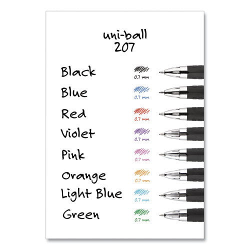 uni-ball® Signo 207 Gel Pen, Retractable, Medium 0.7 Mm, Blue Ink, Translucent Blue Barrel, 4-pack freeshipping - TVN Wholesale