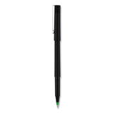 uni-ball® Roller Ball Pen, Stick, Micro 0.5 Mm, Green Ink, Black Matte Barrel, Dozen freeshipping - TVN Wholesale