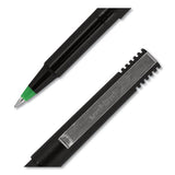 uni-ball® Roller Ball Pen, Stick, Micro 0.5 Mm, Green Ink, Black Matte Barrel, Dozen freeshipping - TVN Wholesale