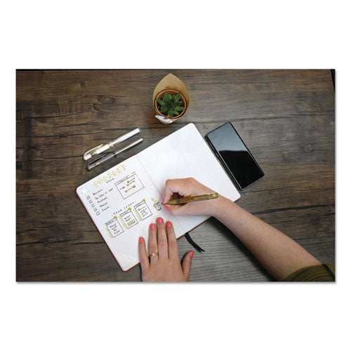 uni-ball® Impact Gel Pen, Stick, Medium 1 Mm, Silver Metallic Ink, Silver Barrel freeshipping - TVN Wholesale