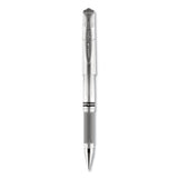 uni-ball® Impact Gel Pen, Stick, Medium 1 Mm, Silver Metallic Ink, Silver Barrel freeshipping - TVN Wholesale