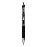 uni-ball® Signo 207 Gel Pen, Retractable, Micro 0.5 Mm, Black Ink, Smoke-black Barrel, Dozen freeshipping - TVN Wholesale