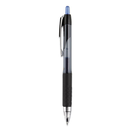 uni-ball® Signo 207 Gel Pen, Retractable, Micro 0.5 Mm, Blue Ink, Smoke-black-blue Barrel, Dozen freeshipping - TVN Wholesale