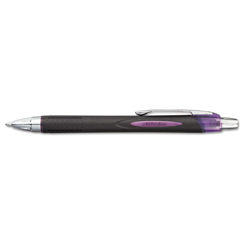 uni-ball® Jetstream Retractable Ballpoint Pen, Fine 0.7 Mm, Black Ink, Blue Barrel freeshipping - TVN Wholesale