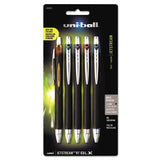 uni-ball® Jetstream Retractable Ballpoint Pen, Fine 0.7 Mm, Black Ink, Blue Barrel freeshipping - TVN Wholesale