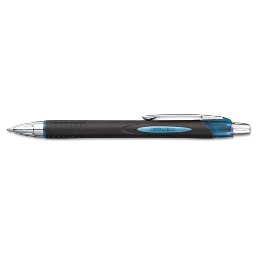 uni-ball® Jetstream Retractable Ballpoint Pen, Fine 0.7 Mm, Black Ink, Blue Barrel freeshipping - TVN Wholesale