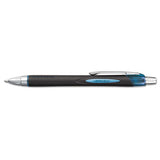 uni-ball® Jetstream Retractable Ballpoint Pen, Fine 0.7 Mm, Black Ink, Blue Barrel freeshipping - TVN Wholesale