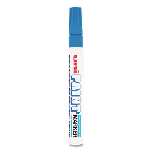 uni®-Paint Permanent Marker, Medium Bullet Tip, Blue freeshipping - TVN Wholesale
