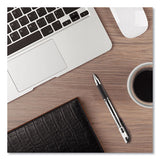 uni-ball® Signo Grip Gel Pen, Stick, Medium 0.7 Mm, Black Ink, Silver-black Barrel, Dozen freeshipping - TVN Wholesale