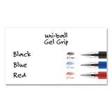 uni-ball® Signo Grip Gel Pen, Stick, Medium 0.7 Mm, Black Ink, Silver-black Barrel, Dozen freeshipping - TVN Wholesale