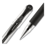 uni-ball® Signo Grip Gel Pen, Stick, Medium 0.7 Mm, Black Ink, Silver-black Barrel, Dozen freeshipping - TVN Wholesale