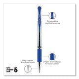 uni-ball® Signo Grip Gel Pen, Stick, Medium 0.7 Mm, Blue Ink, Silver-blue Barrel, Dozen freeshipping - TVN Wholesale