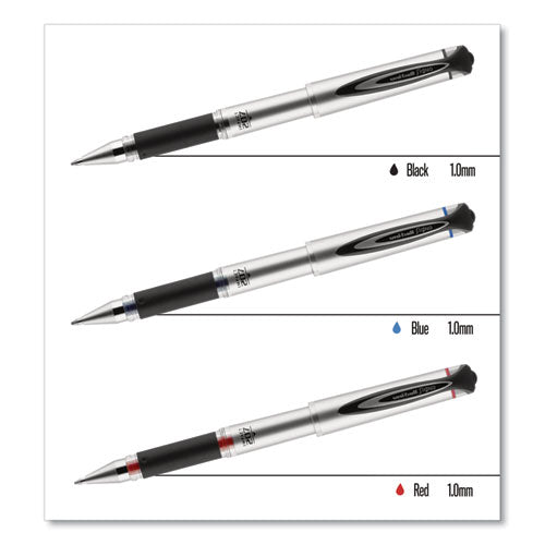 uni-ball® 207 Impact Gel Pen, Stick, Bold 1 Mm, Black Ink, Silver-black Barrel freeshipping - TVN Wholesale