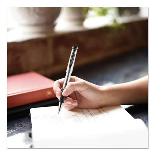 uni-ball® 207 Impact Gel Pen, Stick, Bold 1 Mm, Black Ink, Silver-black Barrel freeshipping - TVN Wholesale