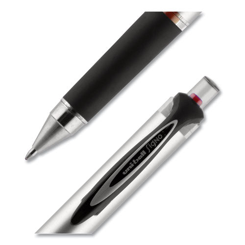 uni-ball® 207 Impact Gel Pen, Retractable, Bold 1 Mm, Red Ink, Black-red Barrel freeshipping - TVN Wholesale