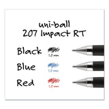 uni-ball® 207 Impact Gel Pen, Retractable, Bold 1 Mm, Red Ink, Black-red Barrel freeshipping - TVN Wholesale