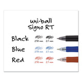 uni-ball® Signo Gel Pen, Retractable, Medium 0.7 Mm, Black Ink, Black-metallic Accents Barrel, Dozen freeshipping - TVN Wholesale