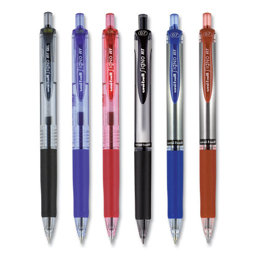 uni-ball® Signo Gel Pen, Retractable, Micro 0.38 Mm, Black Ink, Clear Barrel, Dozen freeshipping - TVN Wholesale
