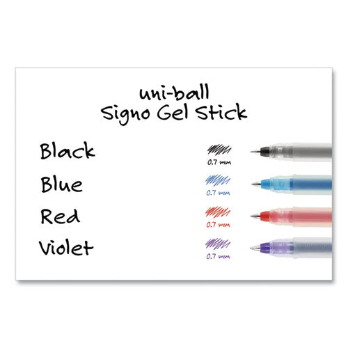 uni-ball® Signo Gel Pen, Stick, Medium 0.7mm, Blue Ink, Blue Barrel, Dozen freeshipping - TVN Wholesale