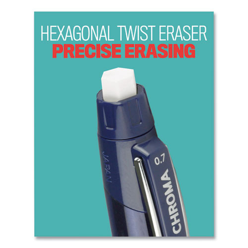 uni-ball® Chroma Mechanical Pencil, 0.7 Mm, Hb (#2), Black Lead, Cobalt Barrel, Dozen freeshipping - TVN Wholesale