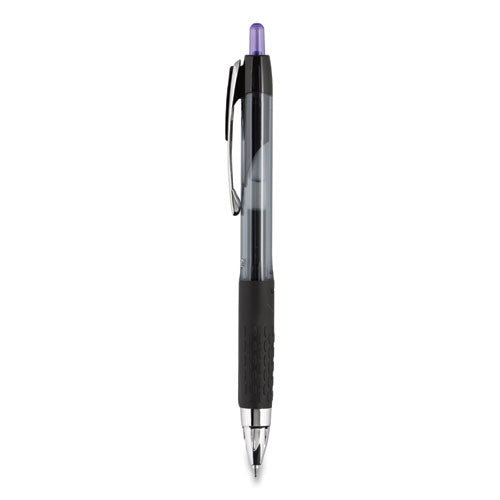 uni-ball® Signo 207 Gel Pen, Retractable, Medium 0.7 Mm, Purple Ink, Smoke-black-purple Barrel, Dozen freeshipping - TVN Wholesale