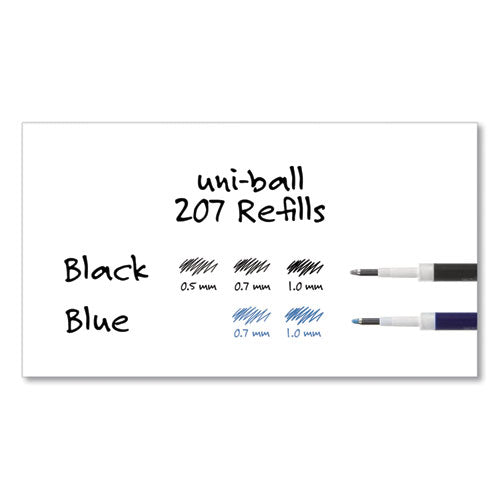 uni-ball® Refill For Signo Gel 207 Pens, Medium Conical Tip, Blue Ink, 2-pack freeshipping - TVN Wholesale