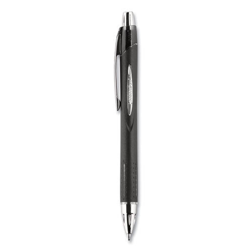 uni-ball® Jetstream Retractable Ballpoint Pen, Bold 1 Mm, Black Ink, Black Barrel freeshipping - TVN Wholesale